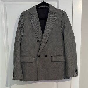 Uniqlo Women’s Black and White Houndstooth Women’s Blazer